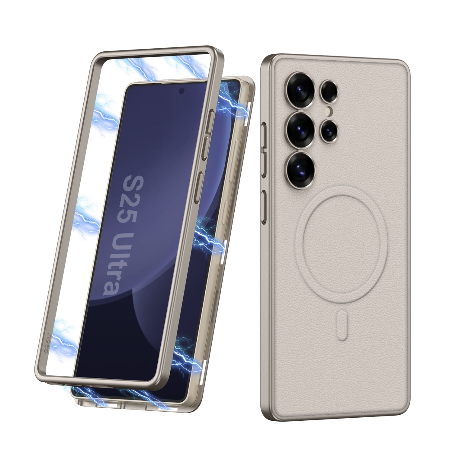 Magnetic 2 in 1 Shockproof Leather Phone Case For Galaxy