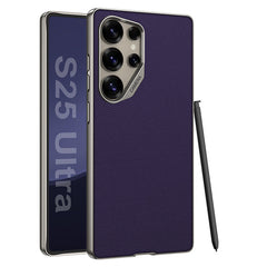 Electroplated Leather Shockproof Phone Case For Galaxy