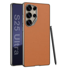 Electroplated Leather Shockproof Phone Case For Galaxy