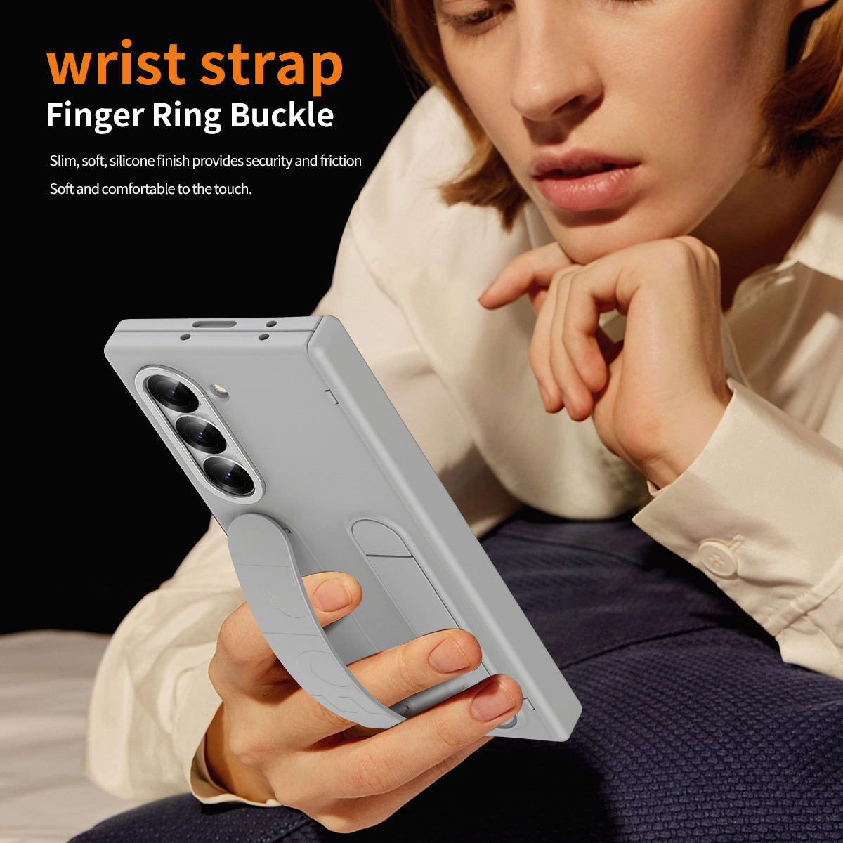 Higne Pen Box Shockproof Phone Case With Screen Protector & Wristband Holder For Galaxy Z Fold 6/5/4/3