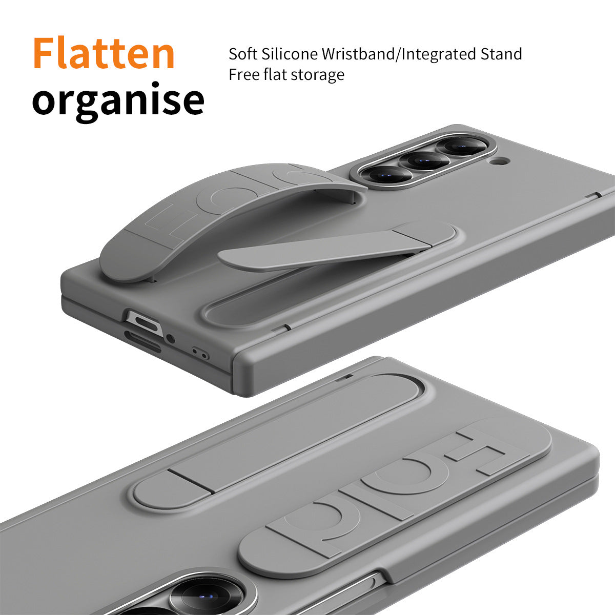 Higne Pen Box Shockproof Phone Case With Screen Protector & Wristband Holder For Galaxy Z Fold 6/5/4/3