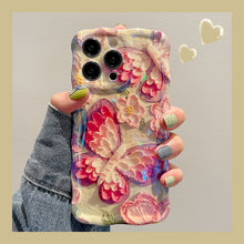 Load image into Gallery viewer, Colorful Butterfly Flower iPhone Case
