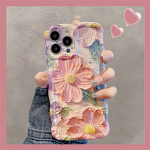 Load image into Gallery viewer, Ins Hot Colorful Oil Painting Flower iPhone Case
