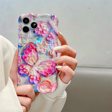 Load image into Gallery viewer, Colorful Butterfly Flower iPhone Case
