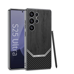 Electroplated Leather Shockproof Phone Case For Galaxy