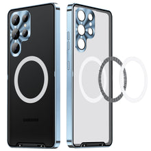 Load image into Gallery viewer, Metal Frame S23 S23 Ultra Phone Case with MagSafe Charging Magnetic Ring
