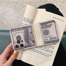 Load image into Gallery viewer, 2021 New Creative Personality US Dollar Bill Silicone Phone Case For iPhone pphonecover
