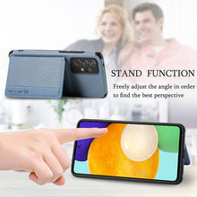 Load image into Gallery viewer, Fiber Pattern Camera All-inclusive Protective Cover With Card Holder For Samsung Galaxy A Series pphonecover
