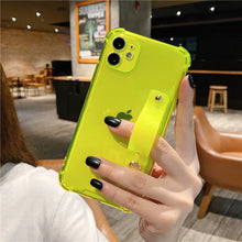 Load image into Gallery viewer, 2022 Wrist Strap Clear Phone Case For iPhone 14 13 12 11 Pro Max pphonecover
