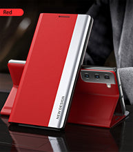 Load image into Gallery viewer, Samsung Galaxy Flip Case Luxury Magnetic Leather Kickstand Shockproof Cover pphonecover
