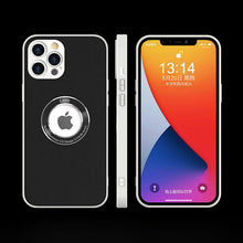 Load image into Gallery viewer, 2021 INS LOGO Hollow Design Leather Protective Case For iPhone pphonecover
