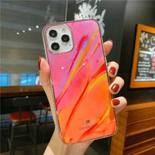 Load image into Gallery viewer, Glitter Gradient Marble Texture Phone Case For iPhone 11 12 11Pro Max XR XS Max X 7 8 Plus 11Pro 12 Shockproof Bumper Back Cover pphonecover
