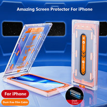 Load image into Gallery viewer, Transparent Screen Protector For iPhone With Dust-free Film Cabin pphonecover
