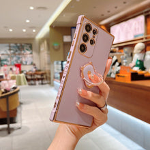 Load image into Gallery viewer, Luxury Electroplating Stand Ring Holder Phone Case With Finger Ring For Samsung pphonecover
