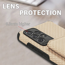 Load image into Gallery viewer, Fiber Pattern Camera All-inclusive Protective Cover With Card Holder For Samsung pphonecover
