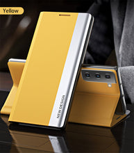 Load image into Gallery viewer, Samsung Galaxy Flip Case Luxury Magnetic Leather Kickstand Shockproof Cover pphonecover
