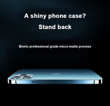 Load image into Gallery viewer, Luxury Aluminum Alloy Metal Frame Camera All-inclusive Protective Cover For iPhone 13 12 11 Pro Max Shockproof Transparent Matte Back Cover With Metal Buckle pphonecover
