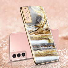 Load image into Gallery viewer, 2021 Fashion Plating Pattern Camera All-inclusive Electroplating Process Case For Samsung S21 Ultra S21 Plus S21 pphonecover
