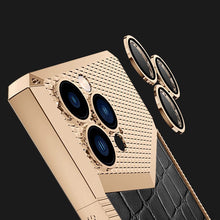 Load image into Gallery viewer, Electroplated Leather Anti-fall Protective iPhone Case
