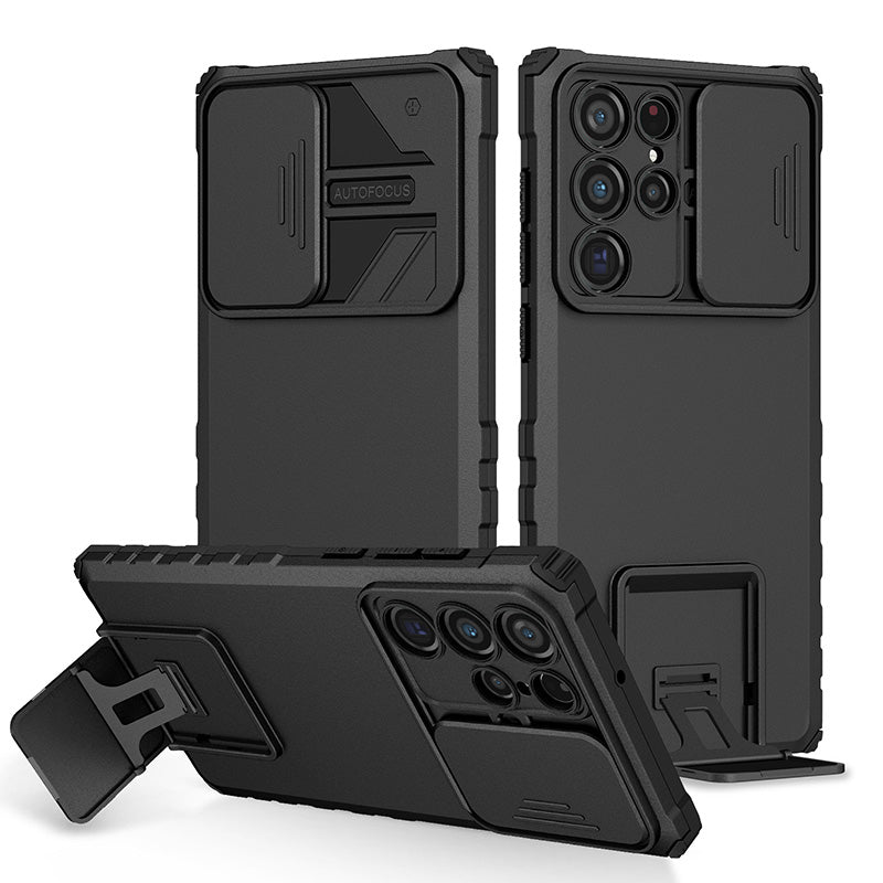 Armor Anti-fall Invisible Bracket Lens Protective Case For Samsung Galaxy S22 S21 Note20 Ultra Plus pphonecover