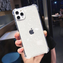 Load image into Gallery viewer, Shining Glitter Powder Phone Cases For iPhone 12 Mini 11 Pro 11Pro Max X XR XS 6 6S 7 8 Plus SE 2020 Transparent Soft Back Cover pphonecover
