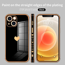 Load image into Gallery viewer, Luxury Electroplated Love Heart Protective Case For iPhone 13 12 11 Pro Max XS X XR 7 pphonecover
