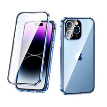 Load image into Gallery viewer, Magnetic Double-Sided Protection Aluminum Frame Anti-Peep Tempered Glass iPhone Case pphonecover
