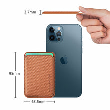 Load image into Gallery viewer, Fiber Pattern Magnetic Card Holder For iPhone Samsung pphonecover
