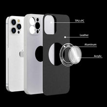 Load image into Gallery viewer, 2021 INS LOGO Hollow Design Leather Protective Case For iPhone pphonecover
