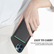 Load image into Gallery viewer, Fiber Pattern Magnetic Card Holder For iPhone Samsung pphonecover
