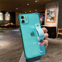 Load image into Gallery viewer, 2022 Wrist Strap Clear Phone Case For iPhone 14 13 12 11 Pro Max pphonecover
