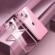 Load image into Gallery viewer, Luxury Aluminum Alloy Metal Frame Camera All-inclusive Protective Cover For iPhone 13 12 11 Pro Max Shockproof Transparent Matte Back Cover With Metal Buckle pphonecover
