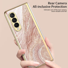 Load image into Gallery viewer, Marble Glass Case For Samsung Galaxy Z Fold 3 5G pphonecover
