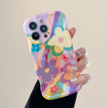 Load image into Gallery viewer, New Dopamine Graffiti Flower iPhone Case
