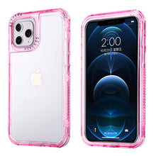 Load image into Gallery viewer, Transparent Bumper Case for iPhone 12 11 13 Pro X XS XR Max 7 8 Plus SE 2020 Candy Color Shockproof Drop Protection Soft Cover pphonecover
