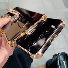 Load image into Gallery viewer, Luxury Electroplated Gold Plating Glitter Case with Ring Holder For iPhone 13 12 11 Pro Max XS XR pphonecover
