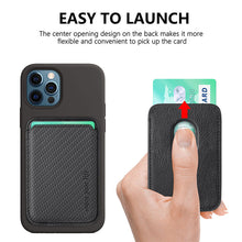 Load image into Gallery viewer, Fiber Pattern Magnetic Card Holder For iPhone Samsung pphonecover
