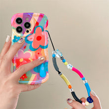 Load image into Gallery viewer, New Dopamine Graffiti Flower iPhone Case
