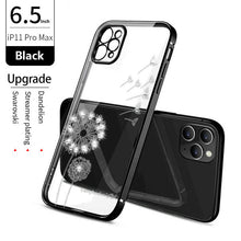 Load image into Gallery viewer, 2021 Dandelion Diamonds Electroplating Case For iPhone 12 Pro Max Mini 11 XS XR 7 8 Plus SE 2020 Cover pphonecover
