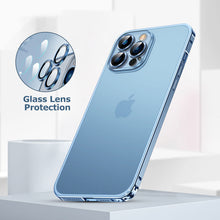 Load image into Gallery viewer, Luxury Aluminum Alloy Metal Frame Camera All-inclusive Protective Cover For iPhone 13 12 11 Pro Max Shockproof Transparent Matte Back Cover With Metal Buckle pphonecover
