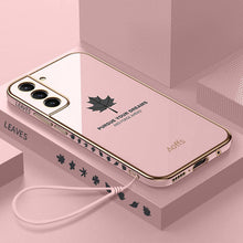 Load image into Gallery viewer, 2021 Maple Leaves Pattern Camera All-inclusive Electroplating Process Samsung Case For S21 Ultra S21 Plus S21 pphonecover
