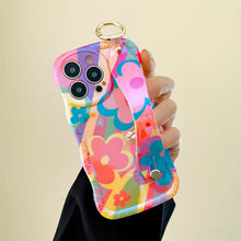 Load image into Gallery viewer, New Dopamine Graffiti Flower iPhone Case
