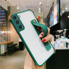 Load image into Gallery viewer, Lovely Matte Stand Holder Clear Phone Case For Samsung S21 S20 FE A52 A72 Note 20 Cover pphonecover
