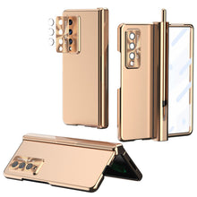 Load image into Gallery viewer, Luxury Magnetic Hinge Pen Holder Full Protection Case For Samsung Galaxy Z Fold3 Fold4 5G With Tempered Glass Film pphonecover
