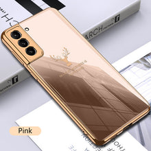 Load image into Gallery viewer, Luxury Deer Pattern Camera All-inclusive Electroplating Process Case For Samsung S22 S21 Series pphonecover
