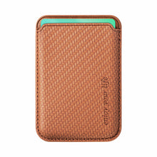 Load image into Gallery viewer, Fiber Pattern Magnetic Card Holder For iPhone Samsung pphonecover
