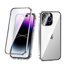 Load image into Gallery viewer, Magnetic Double-Sided Protection Aluminum Frame Anti-Peep Tempered Glass iPhone Case pphonecover
