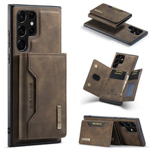 Load image into Gallery viewer, Magnetic Leather Wallet Case For the Samsung S22 Ultra S23 Ultra
