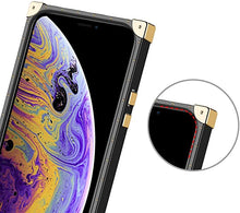 Load image into Gallery viewer, 2021 Luxury Brand Black Rose Flower Crystal Ring Stripe Glitter Gold Square Retro Protective Case For Samsung S21 S10 Note 20 A72 A52 A71 A51 5G pphonecover
