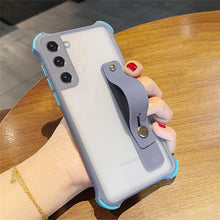 Load image into Gallery viewer, Lovely Matte Stand Holder Clear Phone Case For Samsung S21 S20 FE A52 A72 Note 20 Cover pphonecover
